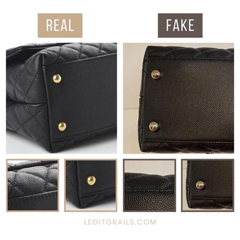 chanel coco handle fake vs real